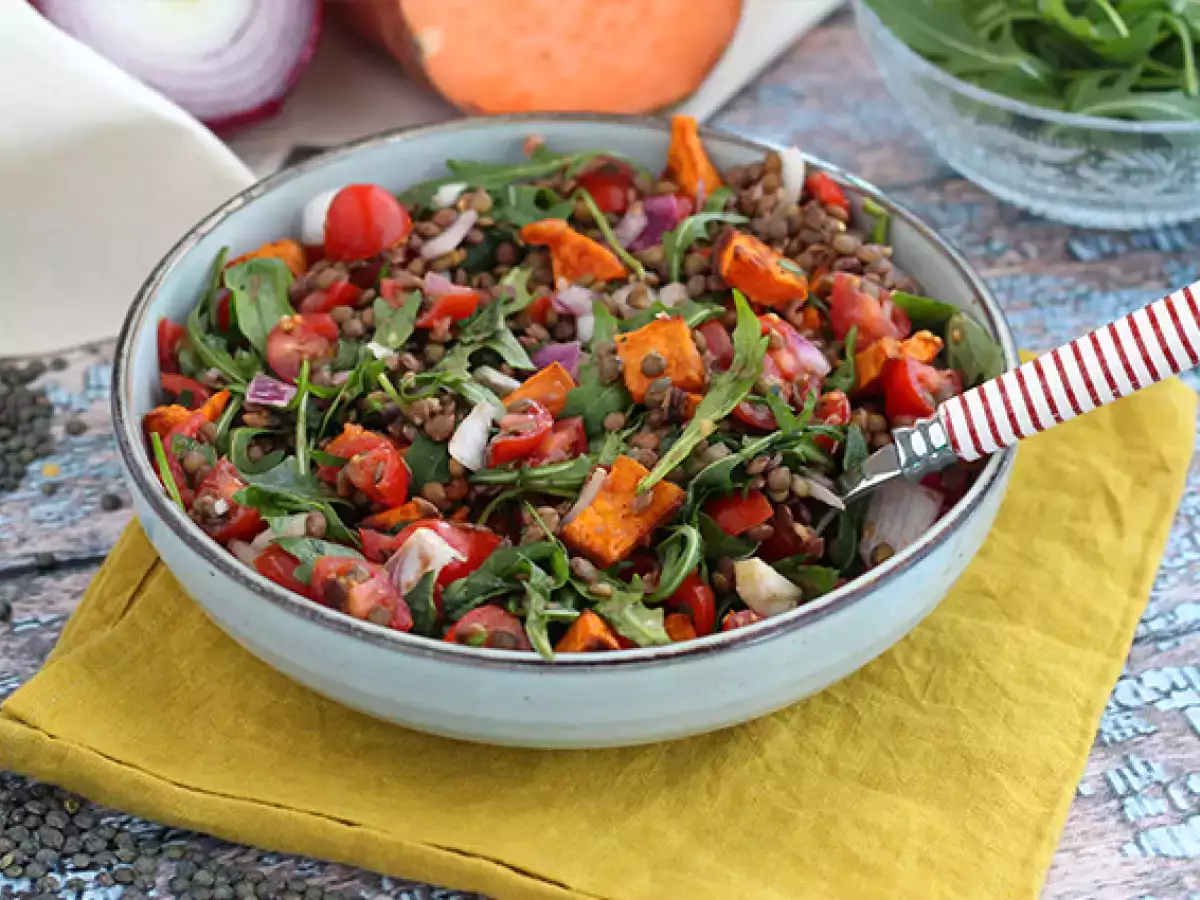 Salad lentil dan ubi jalar - foto 5