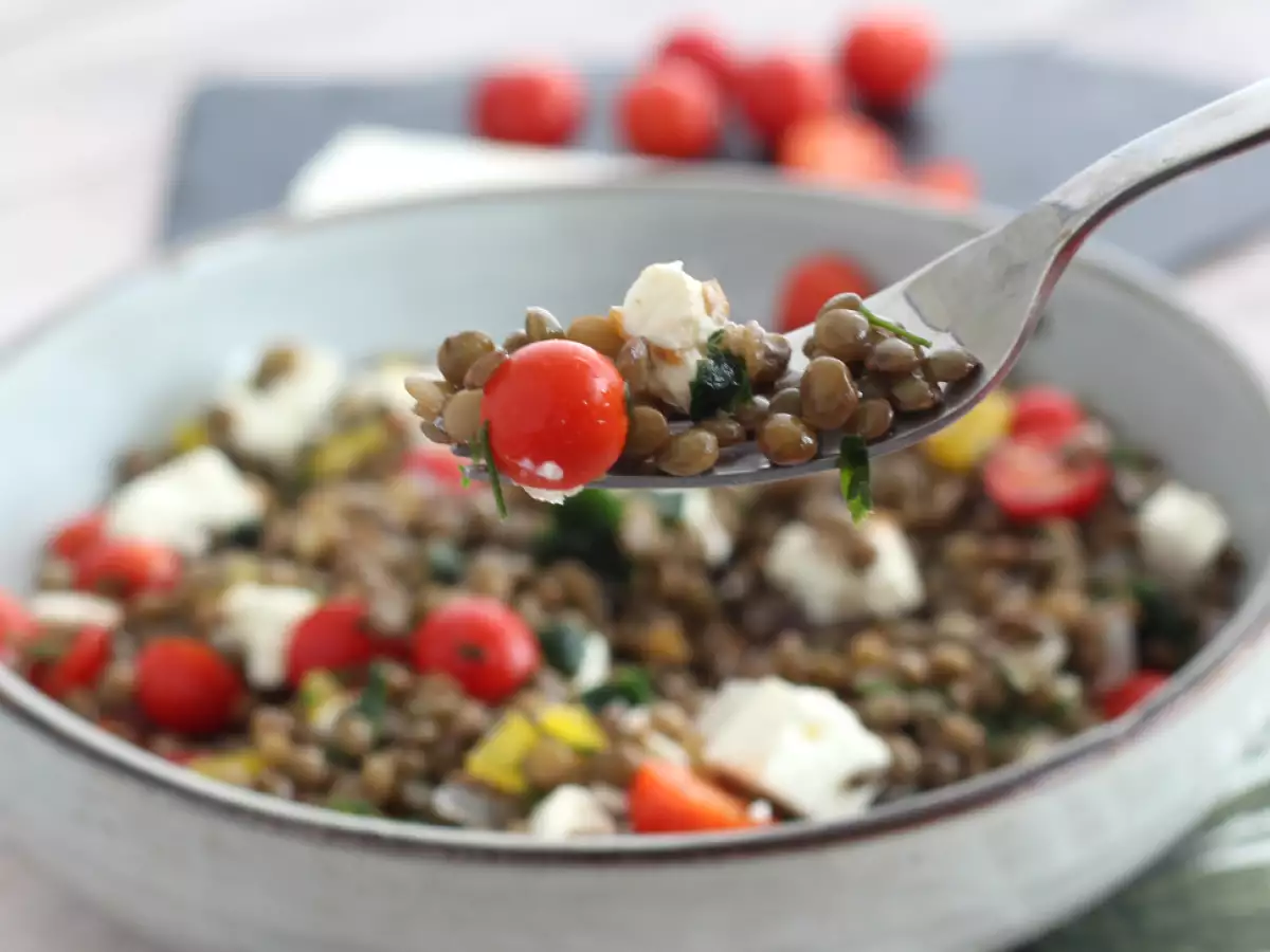 Salad Lentil dengan Keju Coalho - foto 2