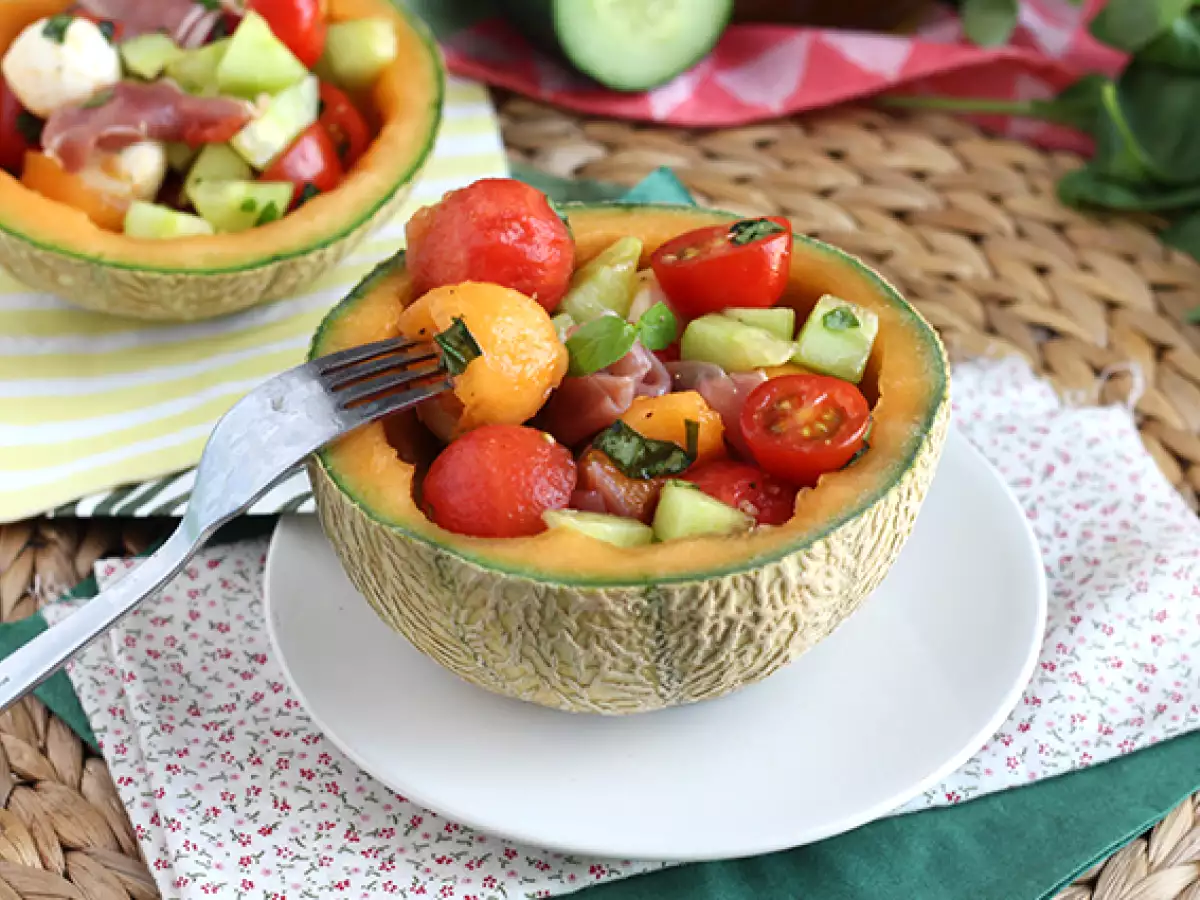 Salad Melon dalam Kulit Melon - foto 3