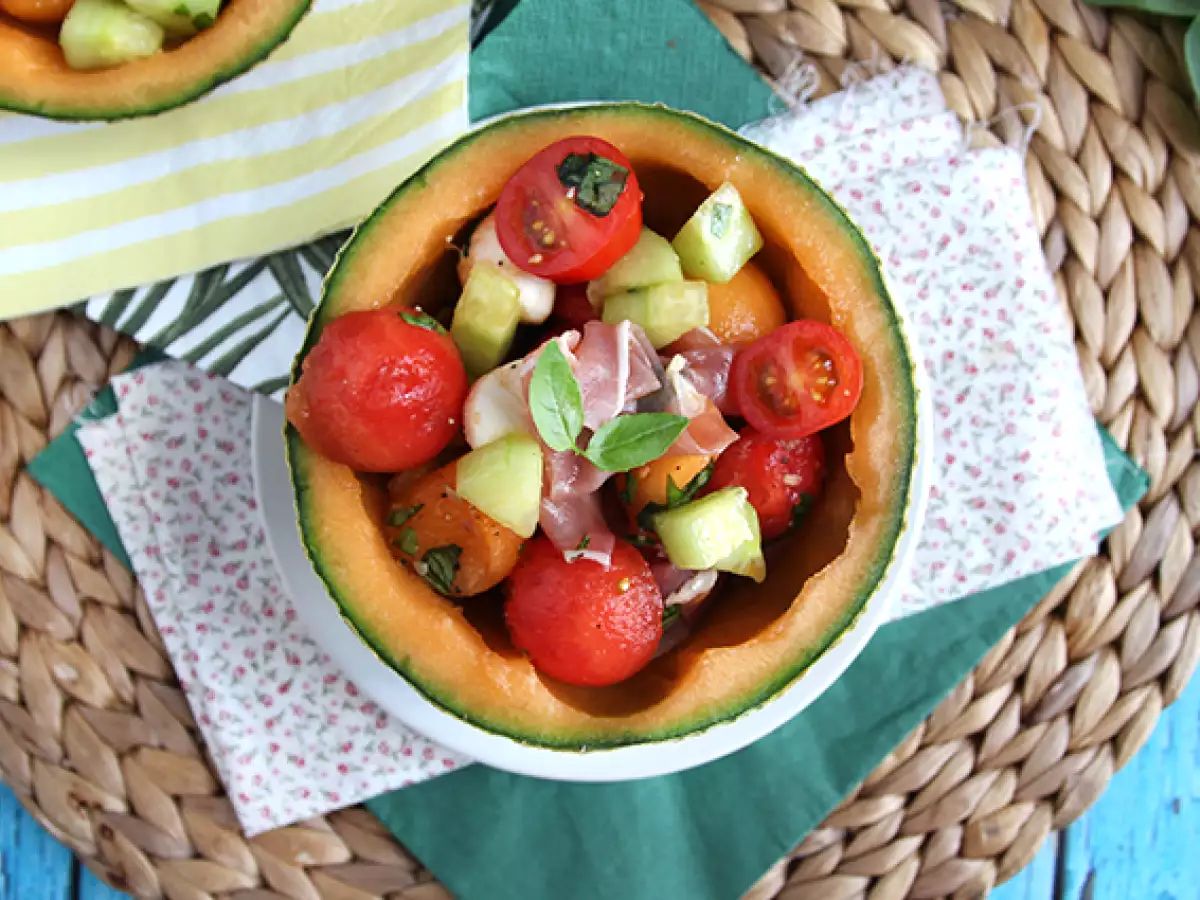 Salad Melon dalam Kulit Melon - foto 4