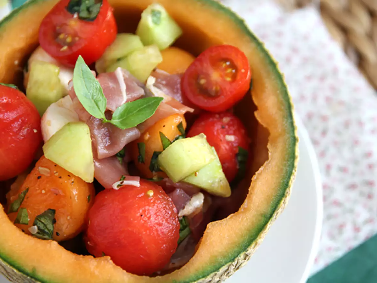 Salad Melon dalam Kulit Melon - foto 5