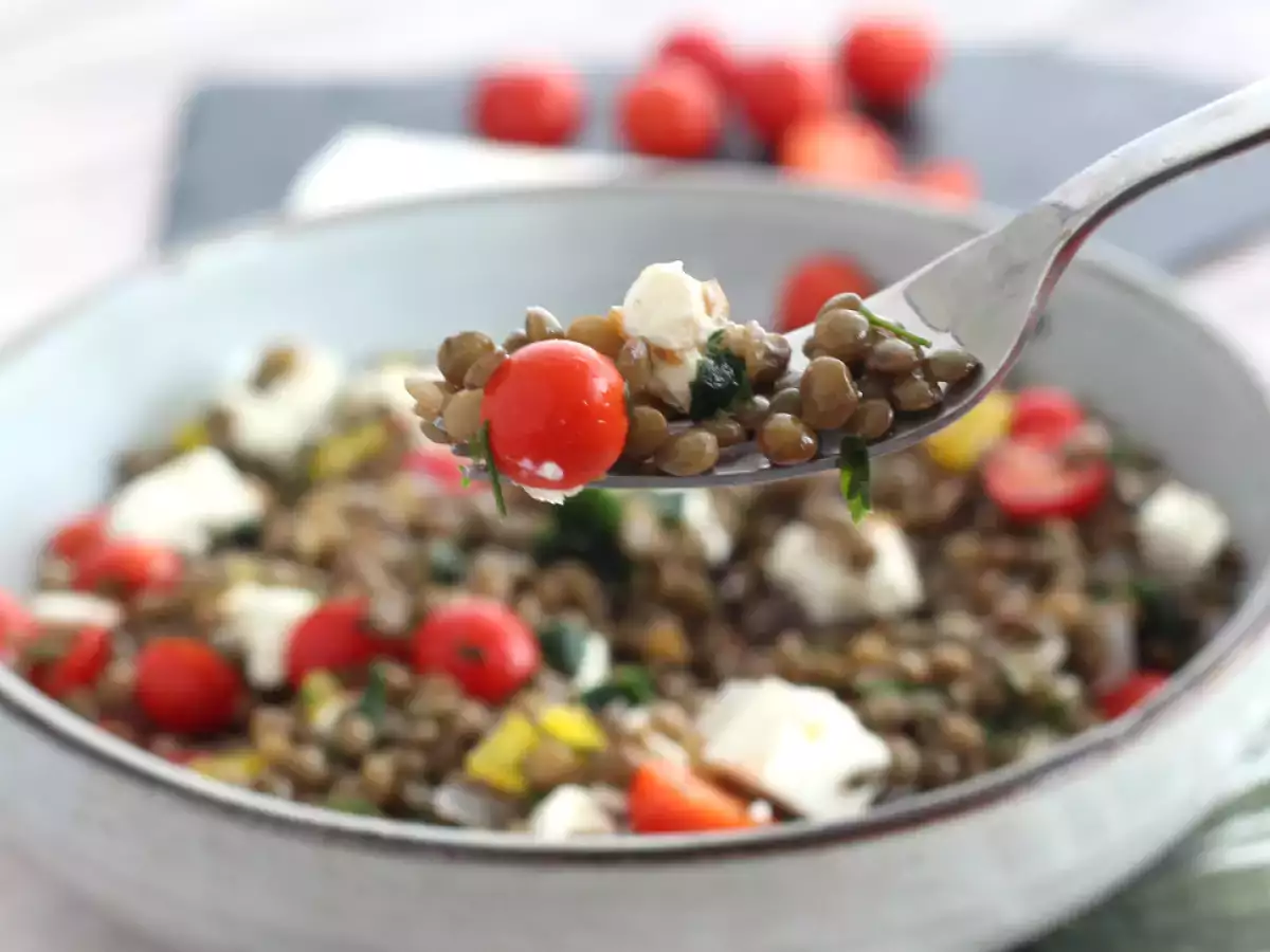 Salad miju-miju dengan keju dadih - foto 2