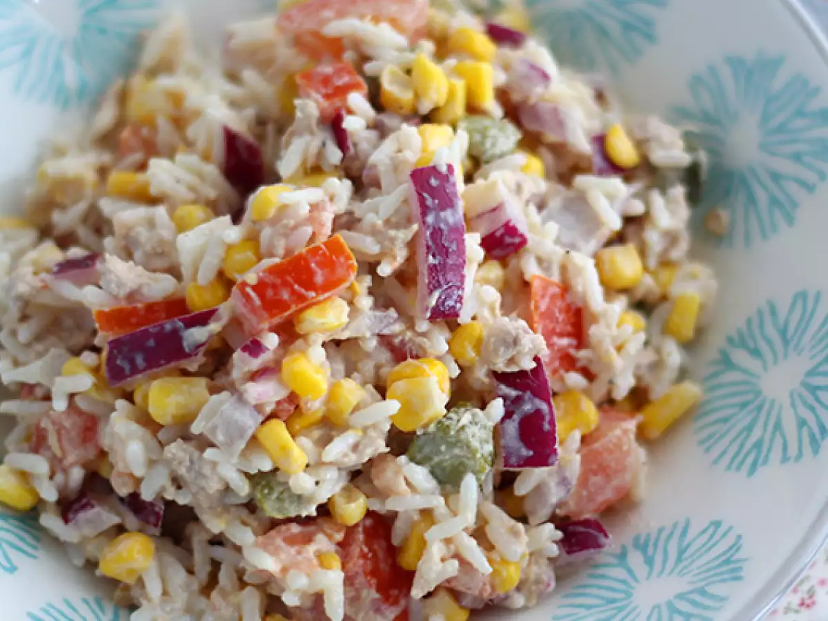 Salad Nasi Lengkap (Mudah dan Cepat) - foto 2
