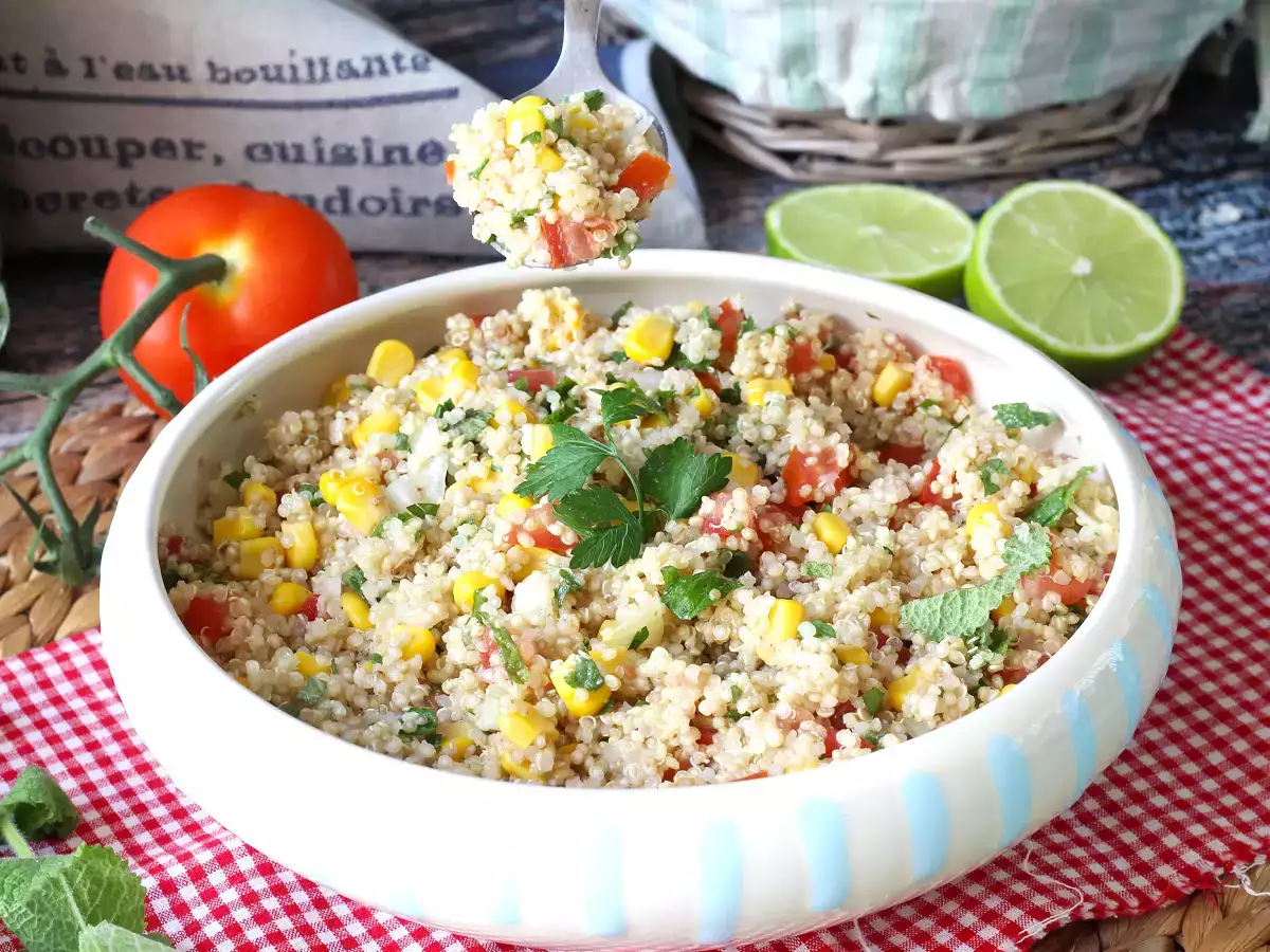 Salad quinoa dengan rasa tabbouleh: Menyegarkan dan bahkan lebih sehat - foto 2