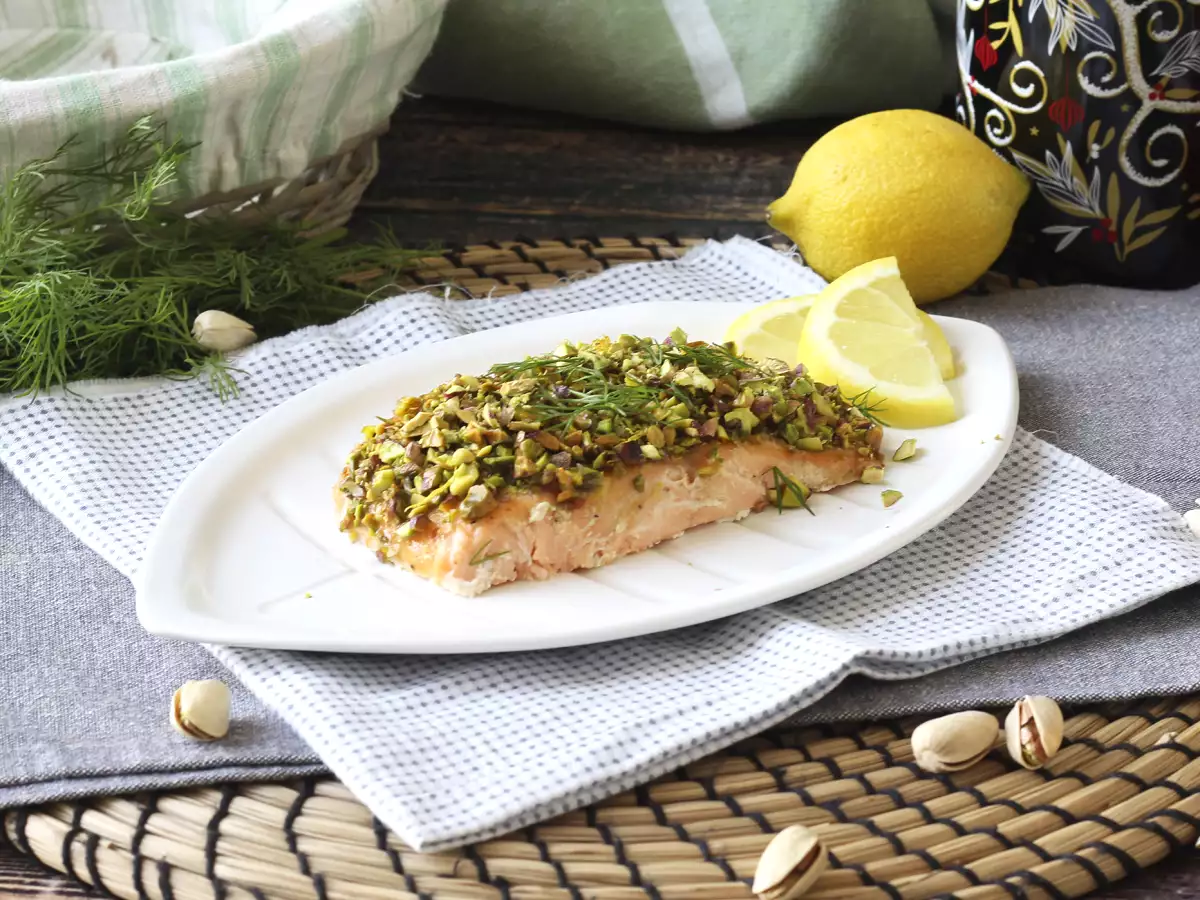 Salmon Berlapis Pistachio - foto 4
