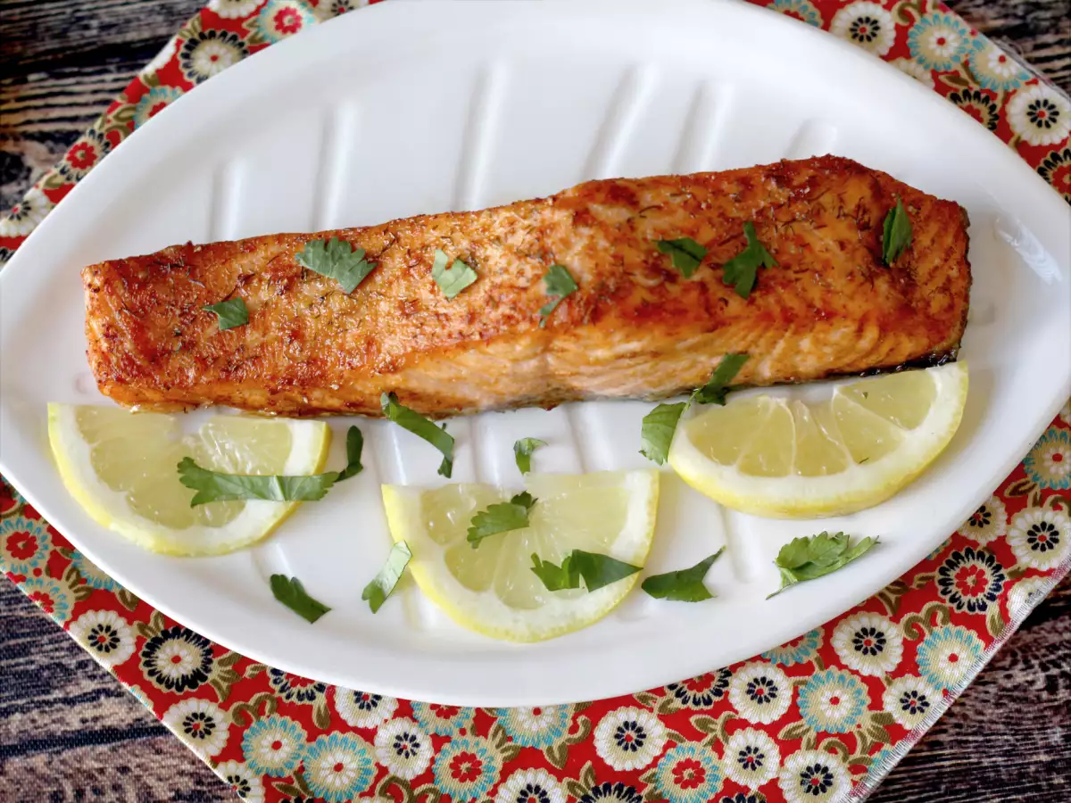 Salmon dalam penggorengan udara: sehat dan kaya rasa - foto 3