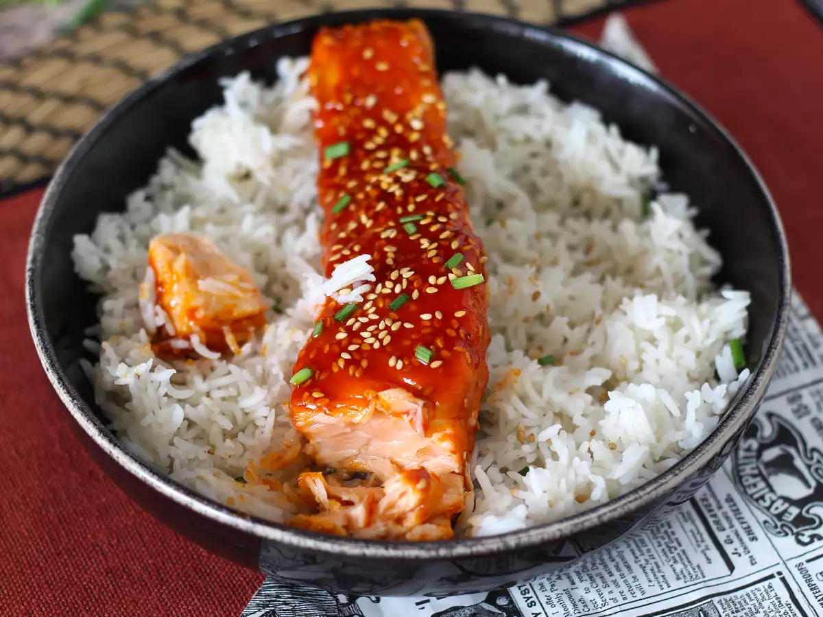 Salmon Korea dengan Saus Gochujang, Siap dalam 8 Menit - foto 2