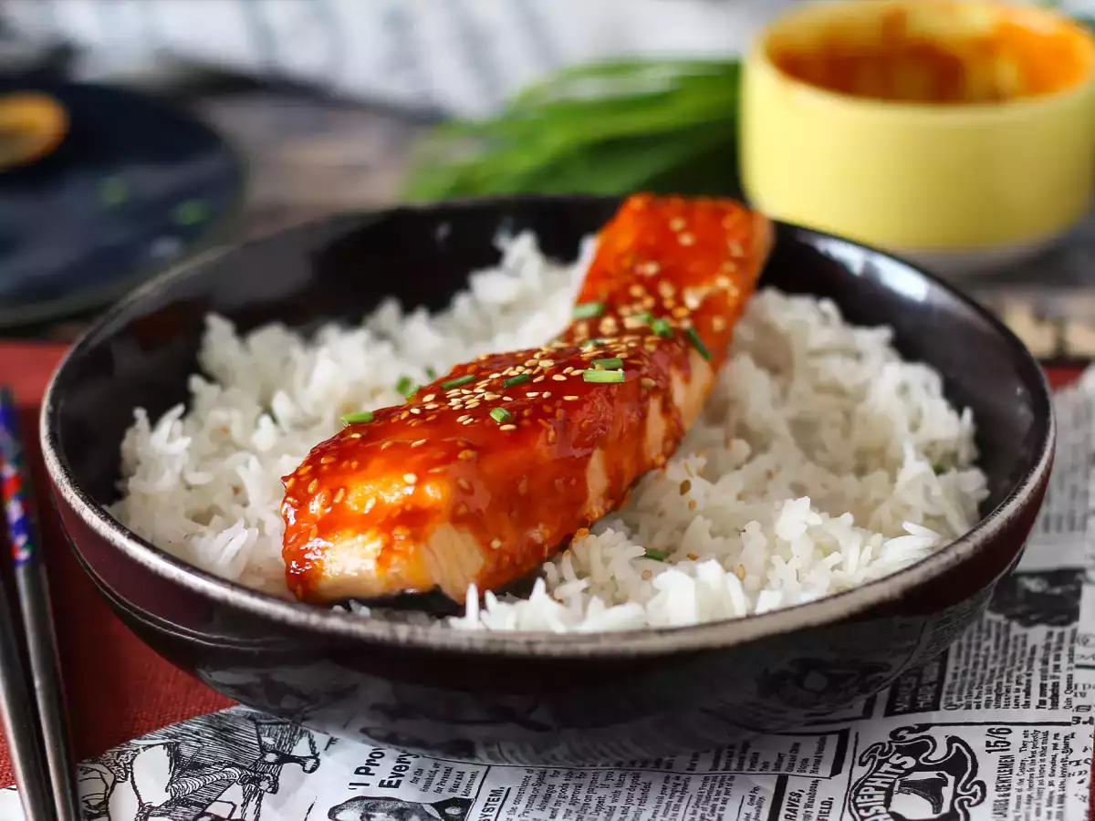 Salmon Korea dengan Saus Gochujang, Siap dalam 8 Menit - foto 3