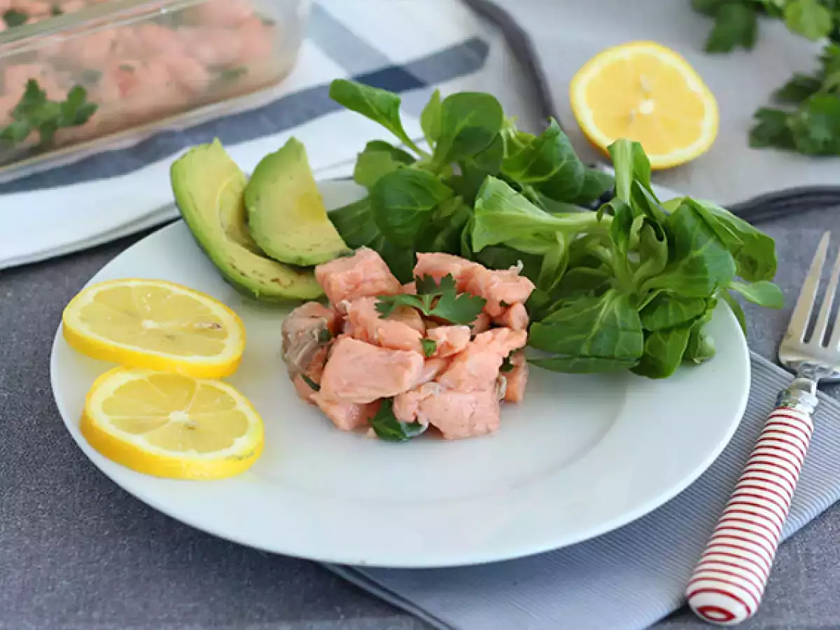 Salmon Marinasi Lemon