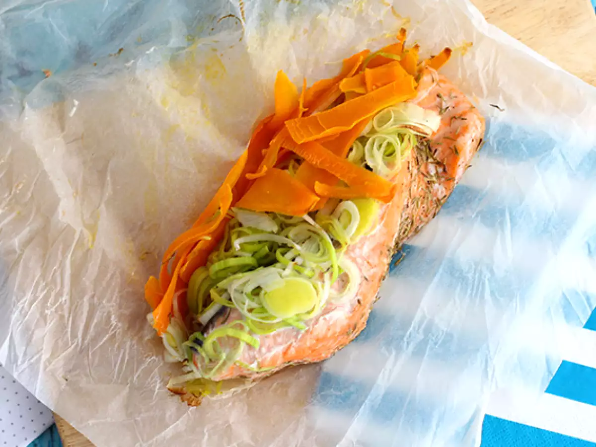 Salmon Panggang dalam Papillote - foto 3