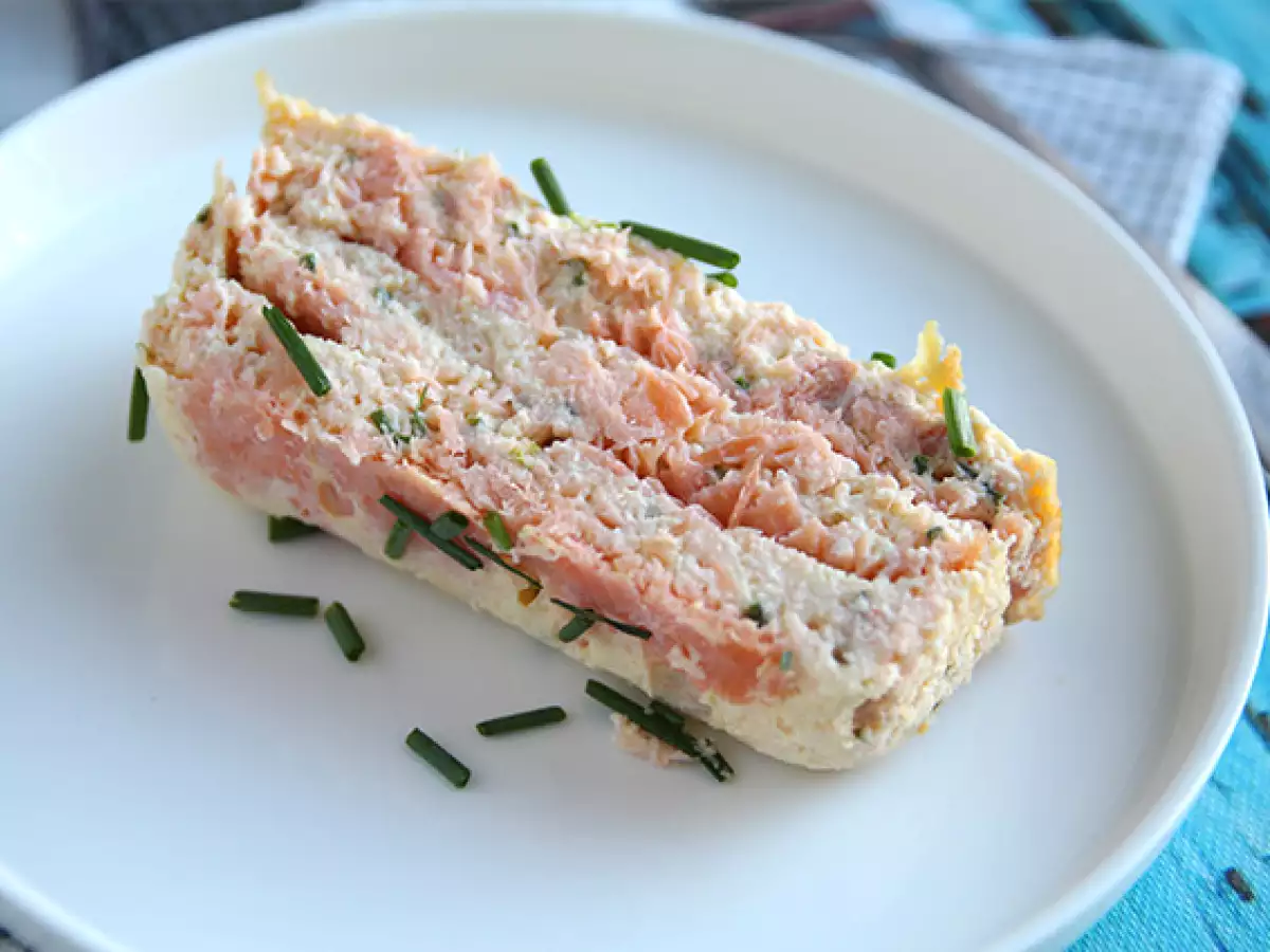 Salmon segar dan terrine salmon asap - foto 3
