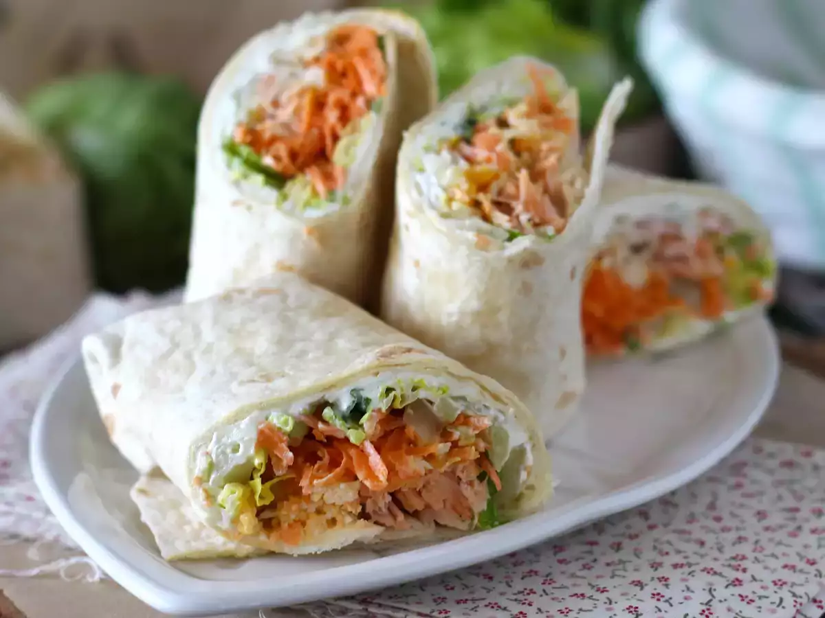 Salmon wrap, sandwich yang sempurna dan praktis untuk dibawa ke mana saja - foto 2
