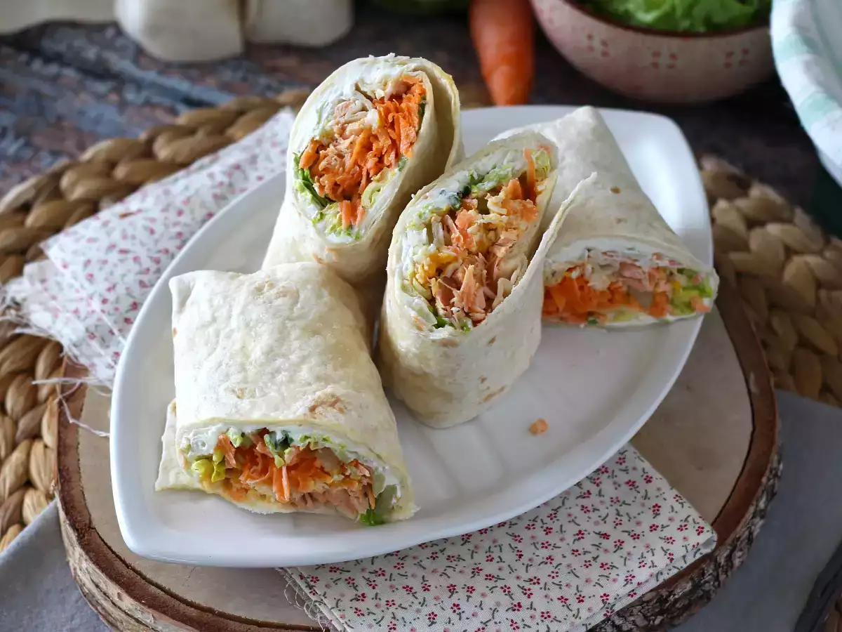 Salmon wrap, sandwich yang sempurna dan praktis untuk dibawa ke mana saja - foto 4