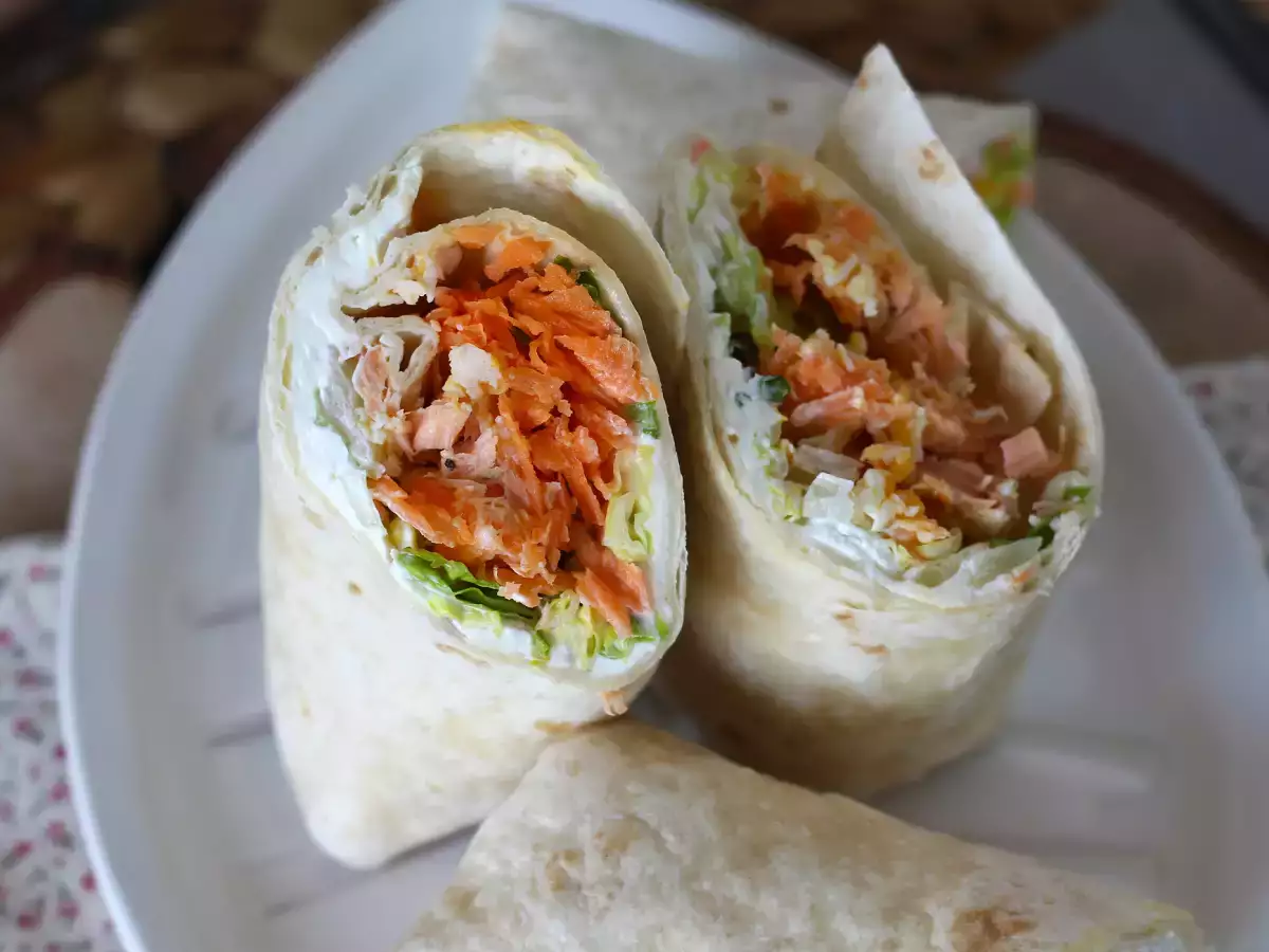 Salmon wrap, sandwich yang sempurna dan praktis untuk dibawa ke mana saja - foto 5