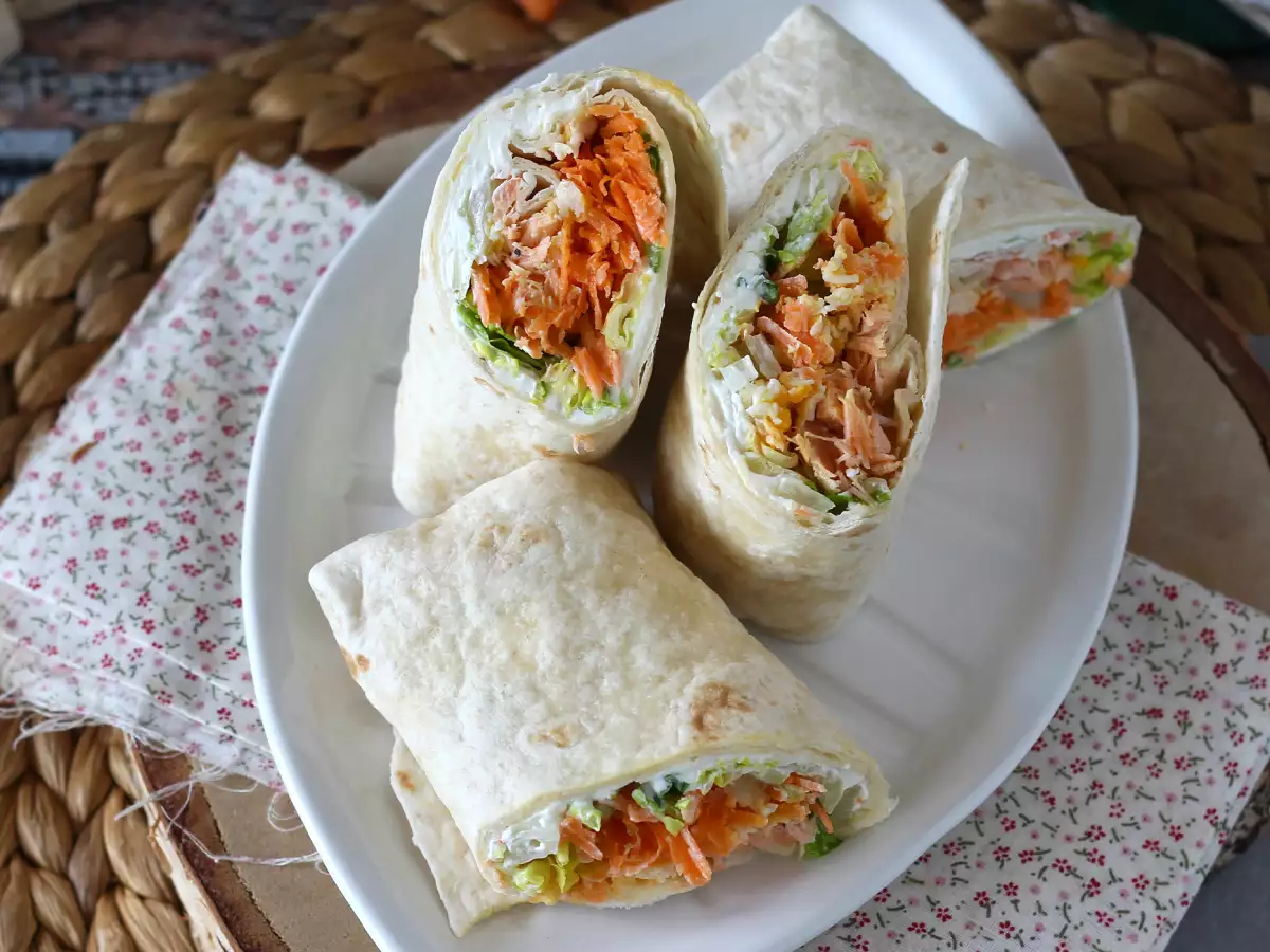 Salmon wrap, sandwich yang sempurna dan praktis untuk dibawa ke mana saja - foto 6
