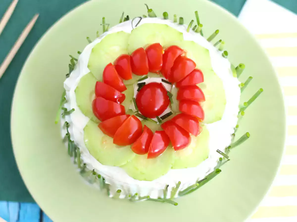 Sandwich cake: kue gurih segar untuk hidangan pembuka - foto 3
