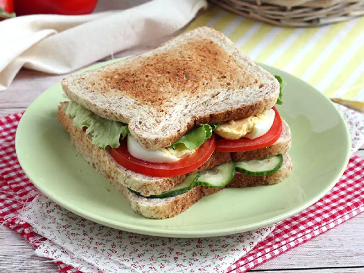 Sandwich Klub Vegetarian - foto 3