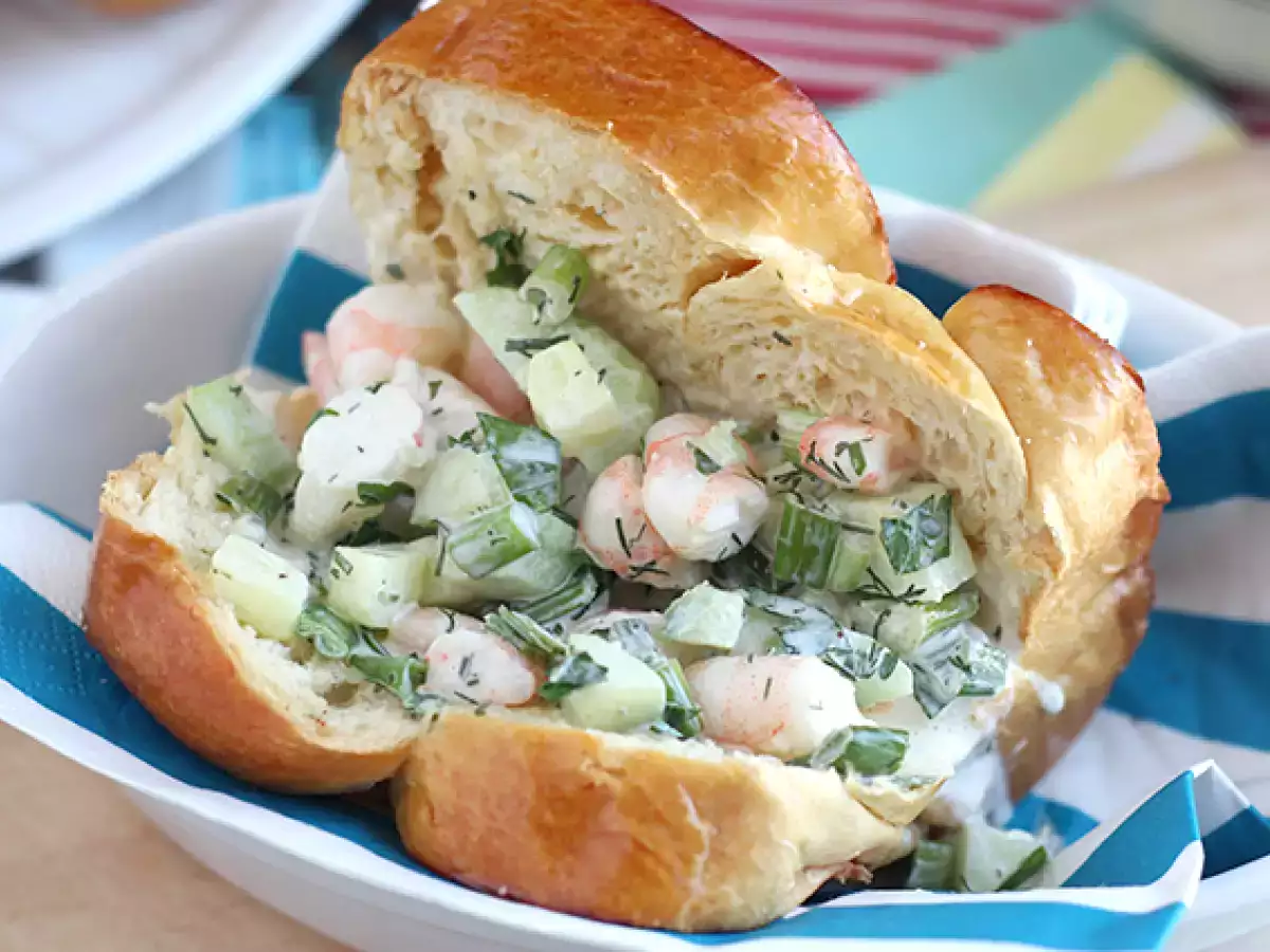 Sandwich Udang dengan Roti Brioche (Prawn Roll) - foto 5