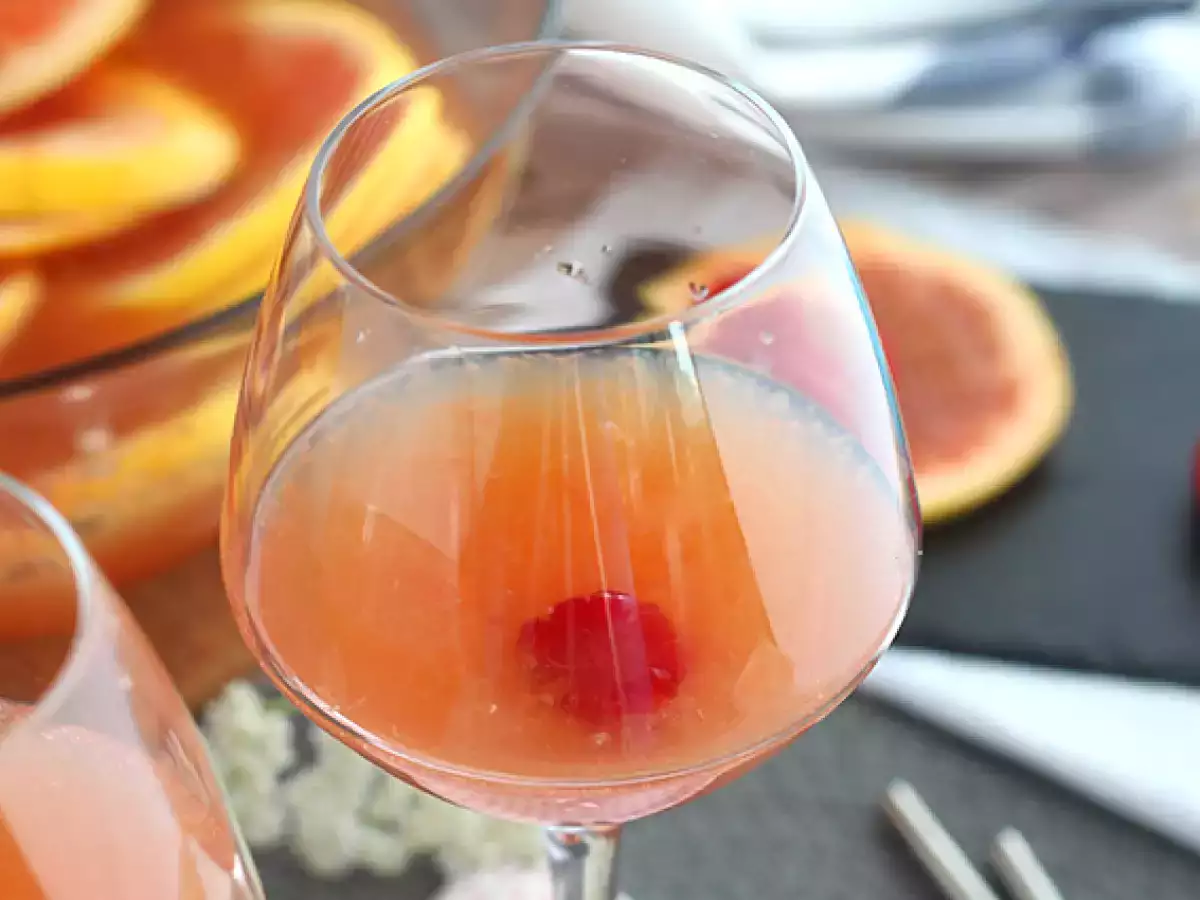 Sangria merah muda dengan anggur rosé - foto 5
