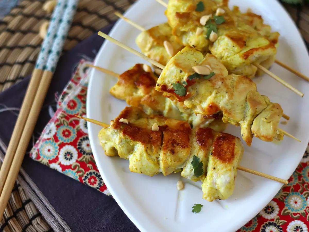 Sate ayam dengan saus satay, perjalanan kuliner ke Asia! - foto 3