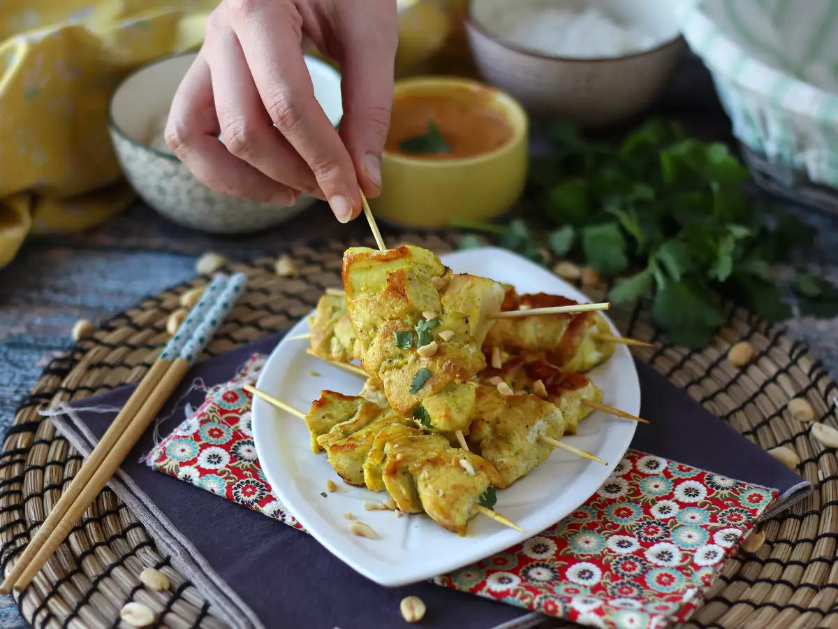 Sate ayam dengan saus satay, perjalanan kuliner ke Asia! - foto 8