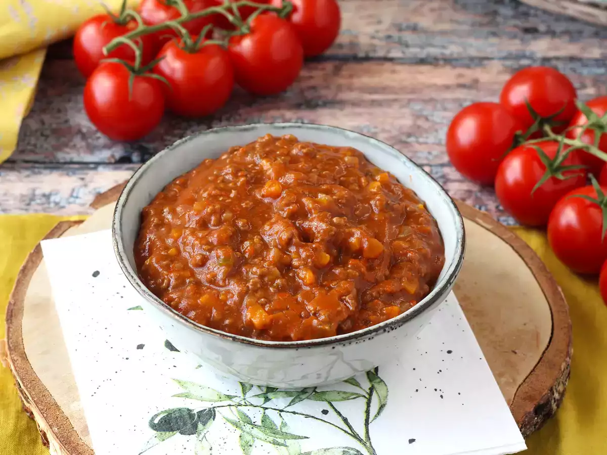 Saus bolognese buatan sendiri - ragù alla bolognese - foto 5