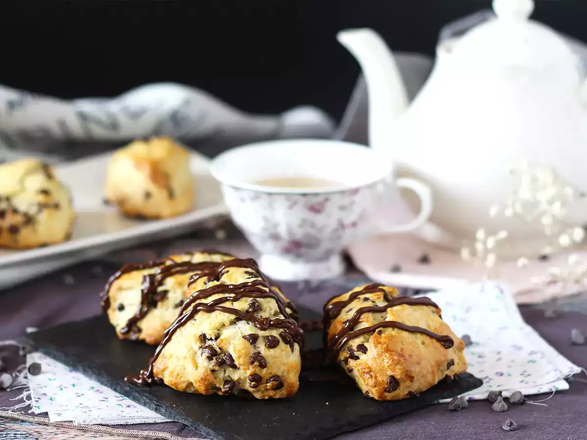 Scone cokelat yang mudah dan lembut - foto 4