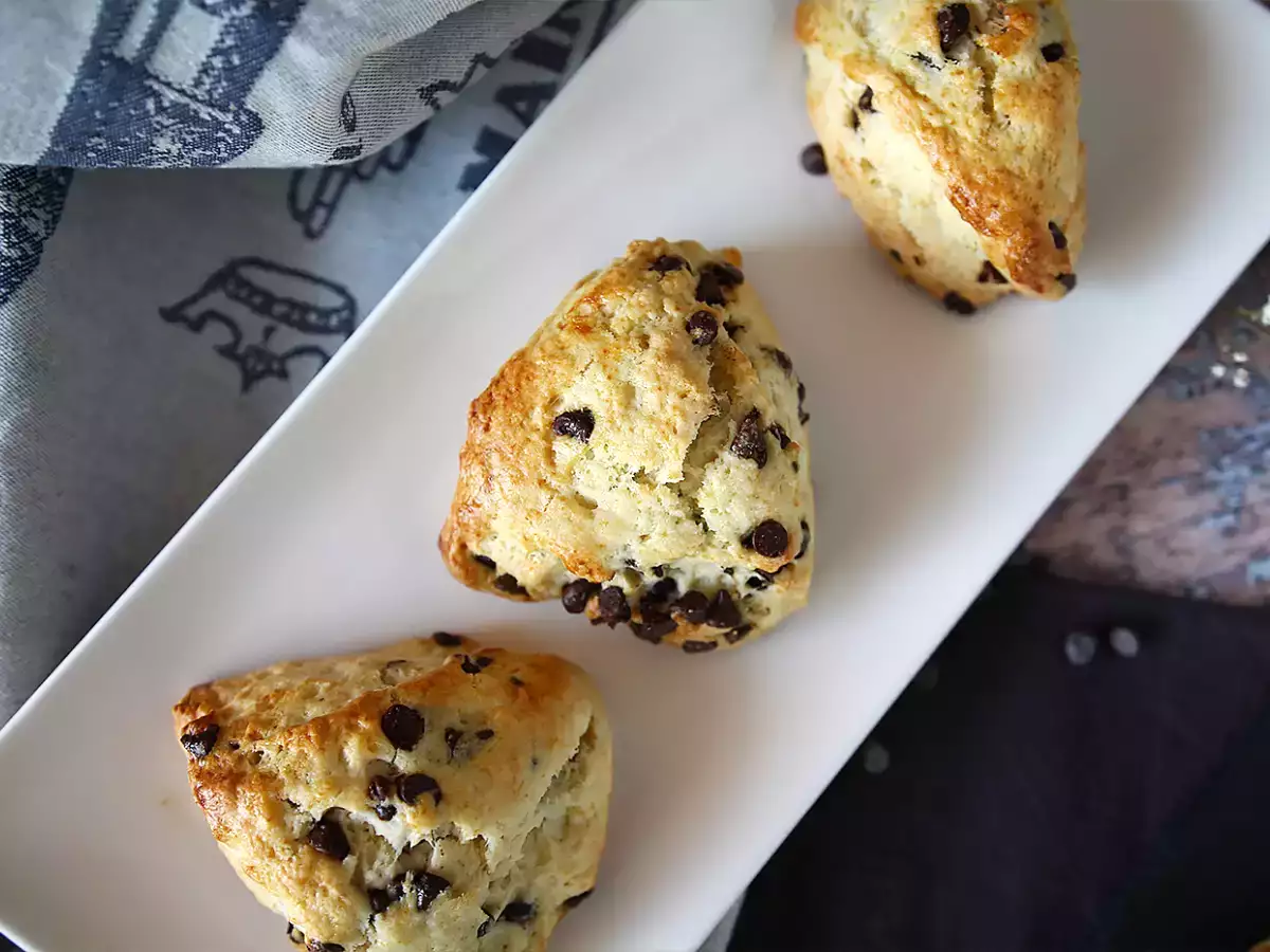 Scone cokelat yang mudah dan lembut - foto 5