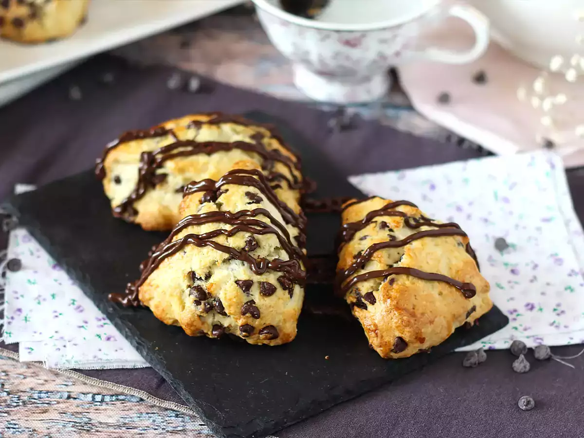 Scone cokelat yang mudah dan lembut - foto 6