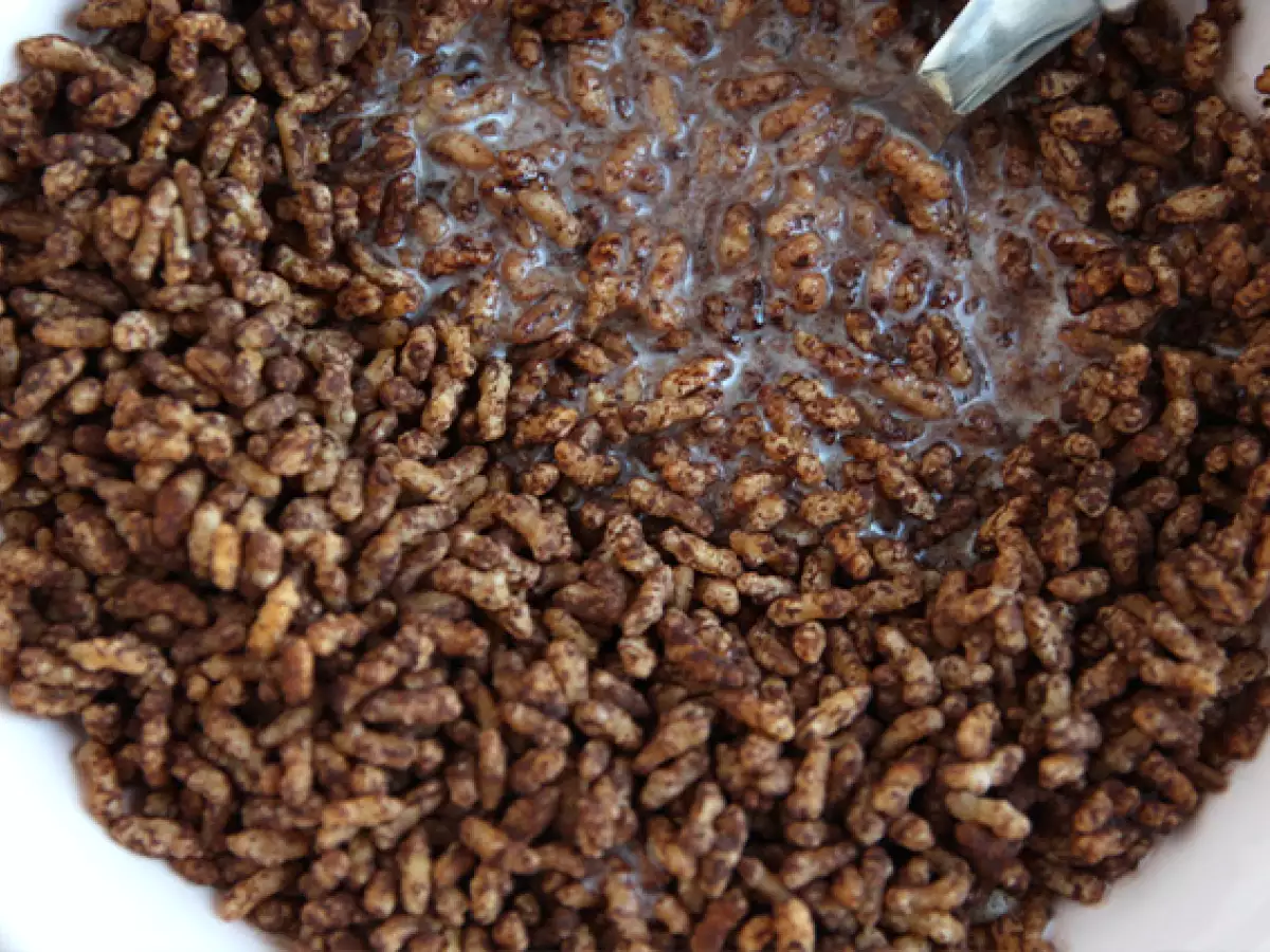 Sereal beras kembung cokelat. Kelapa muncul - foto 4