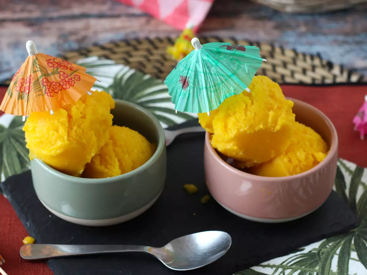 Sorbet Mangga dan Jeruk Nipis: Hanya 3 Bahan, Siap dalam 5 Menit! - foto 3