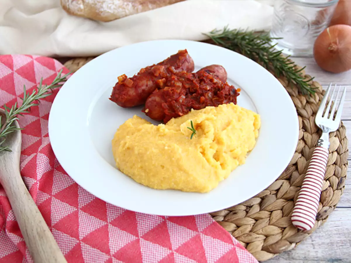 Sosis Diots Khas Savoie dengan Polenta Keju Comté - foto 3