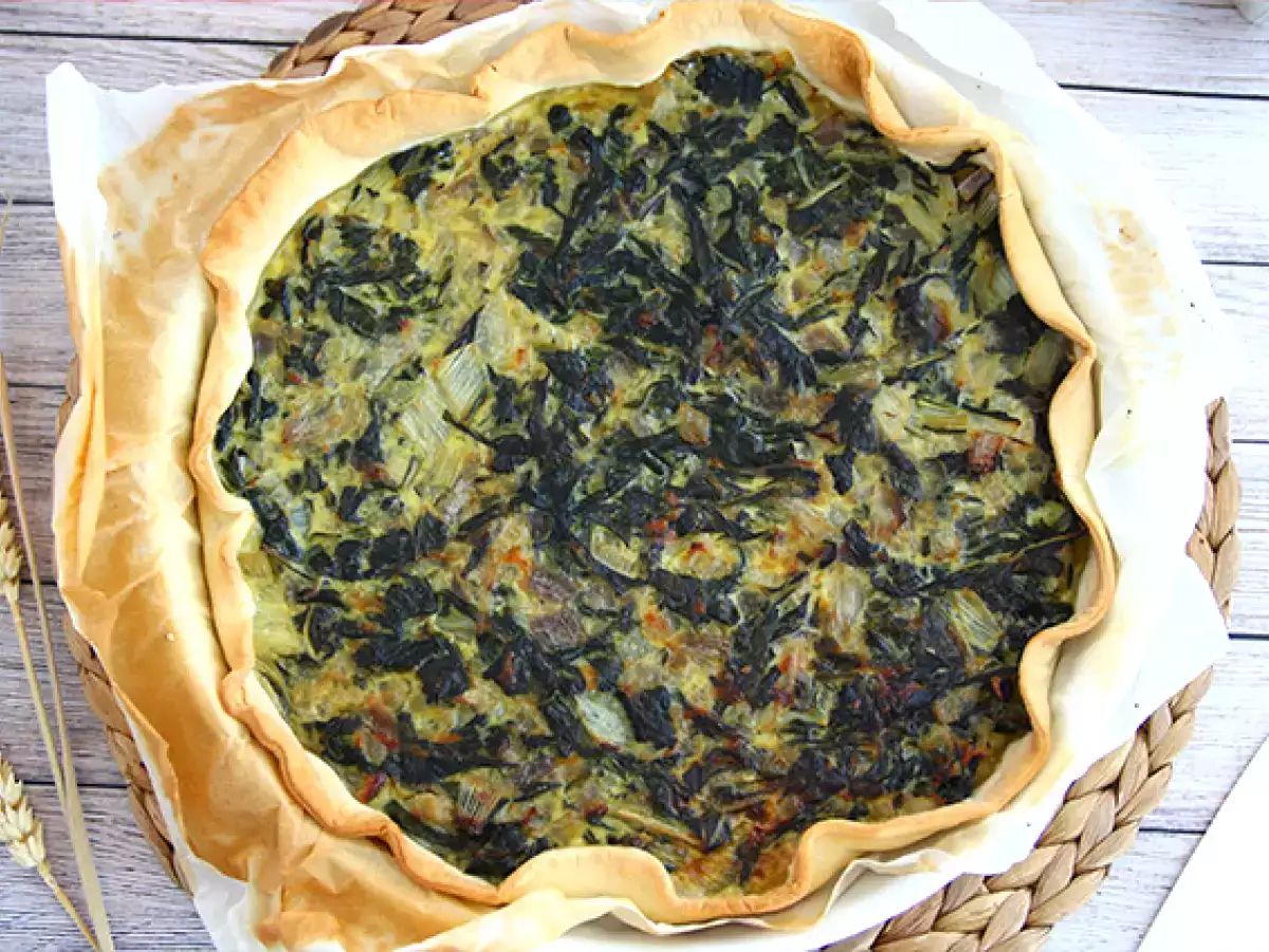 Swiss chard dan tart keju parut - foto 3