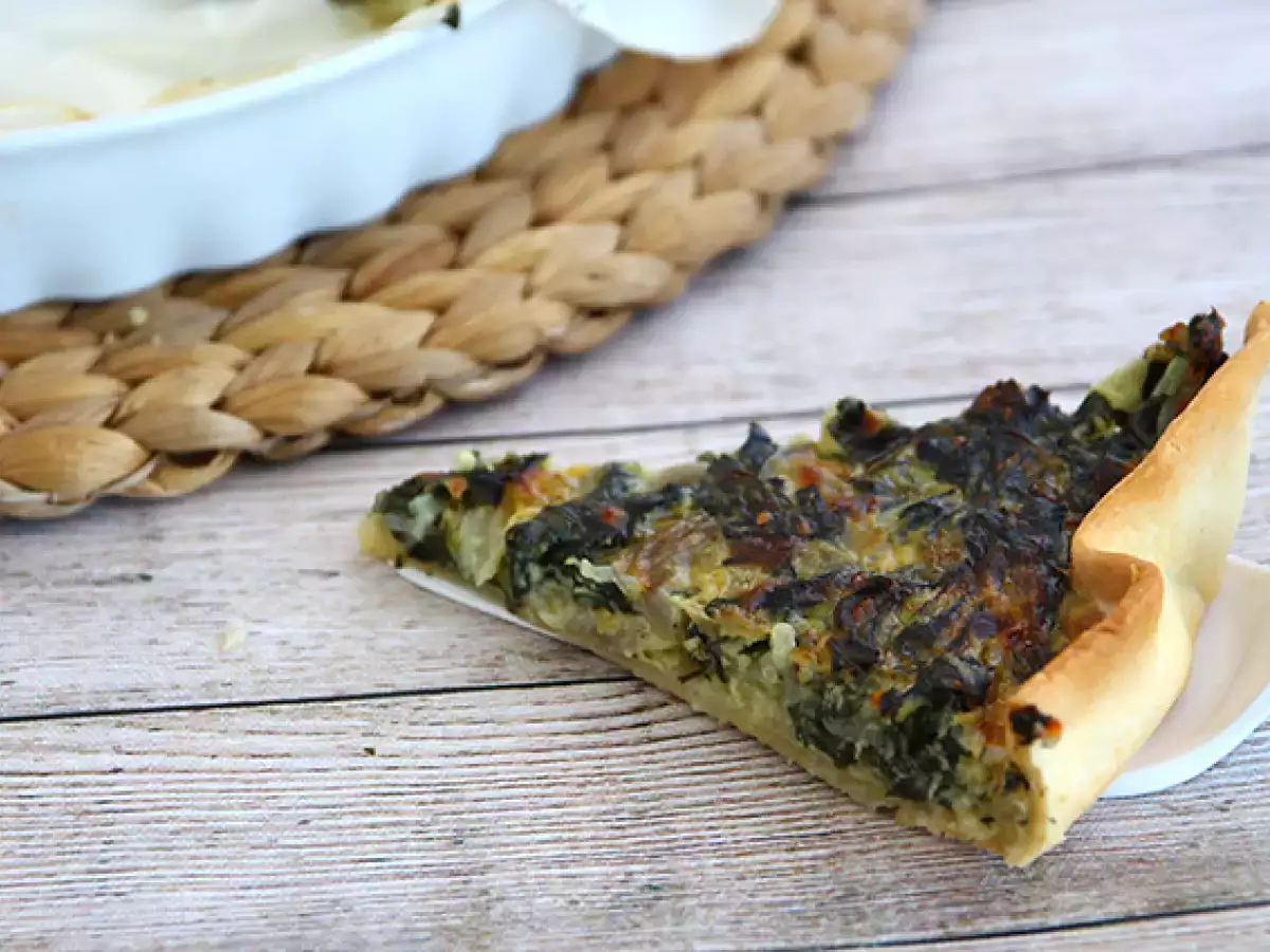 Swiss chard dan tart keju parut - foto 4