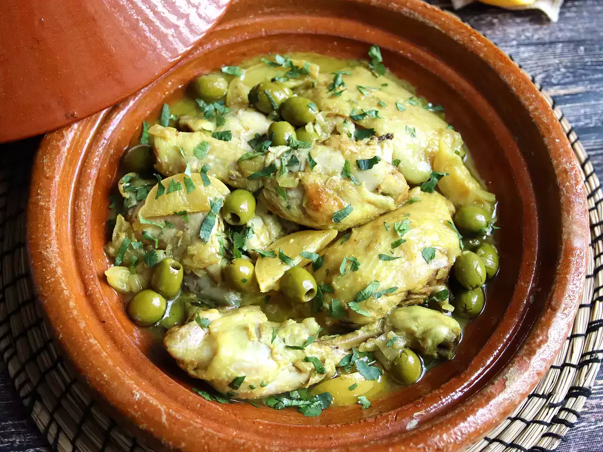 Tagine ayam, lemon dan zaitun (sangat mudah dibuat!) - foto 3
