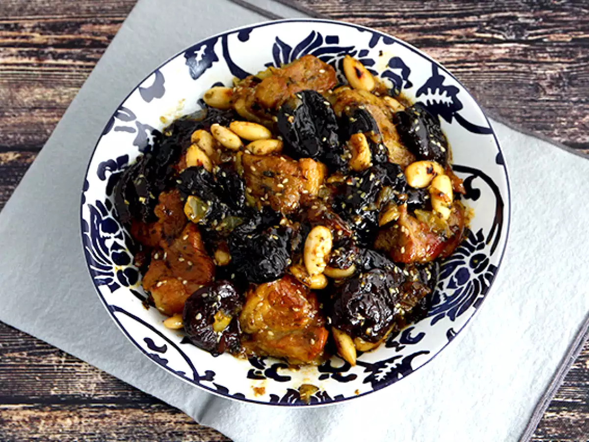 Tajine domba dengan plum kering (langkah-langkah dan video) - foto 2