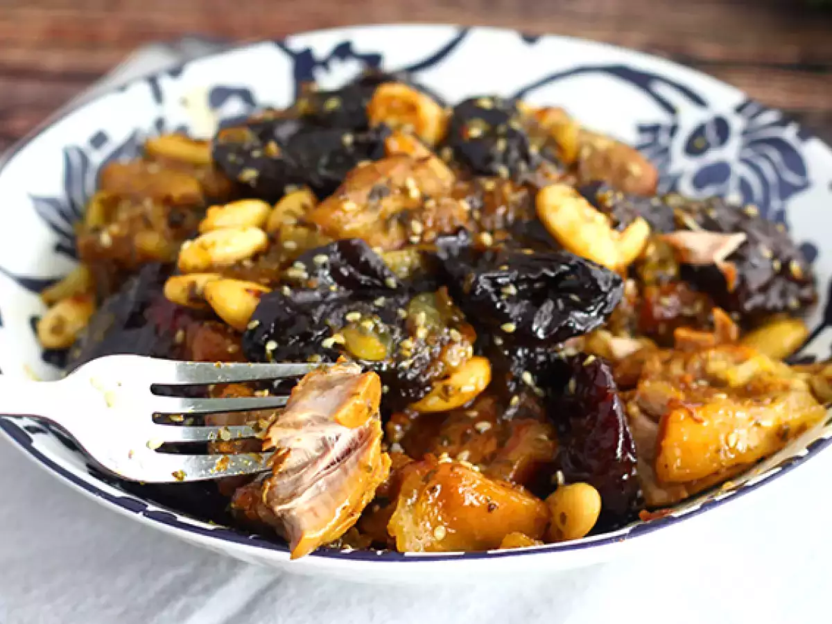 Tajine domba dengan plum kering (langkah-langkah dan video) - foto 4