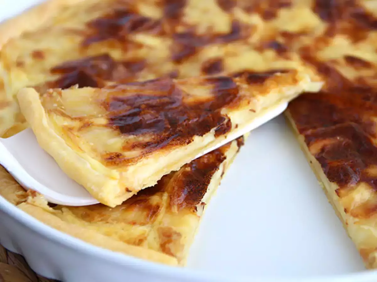 Tart keju Maroilles sederhana dan cepat - foto 2