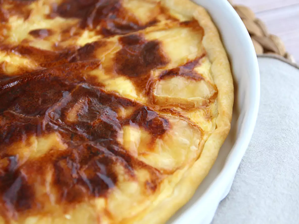 Tart keju Maroilles sederhana dan cepat - foto 4