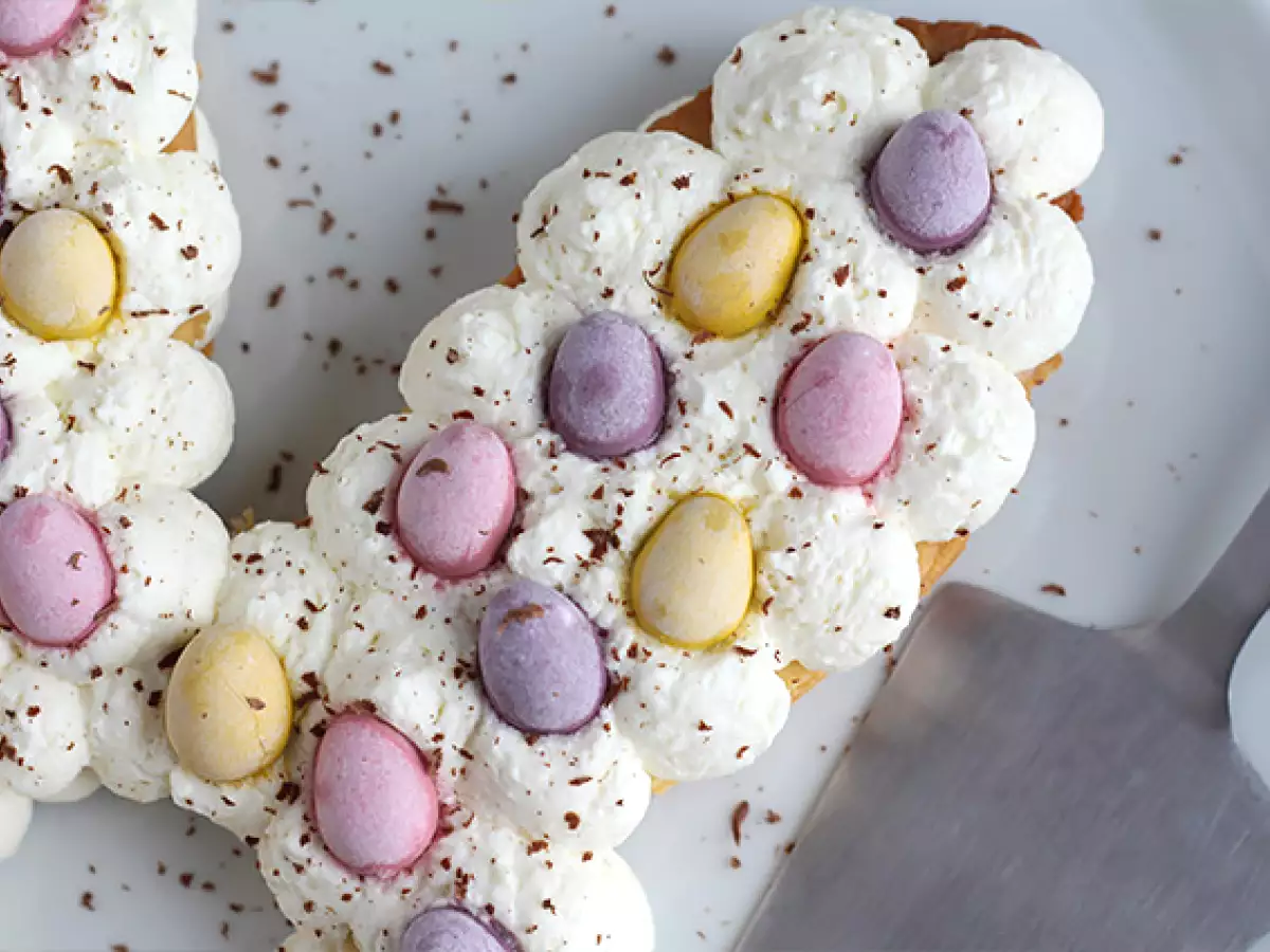 Tart kelinci dengan telur Paskah - foto 4