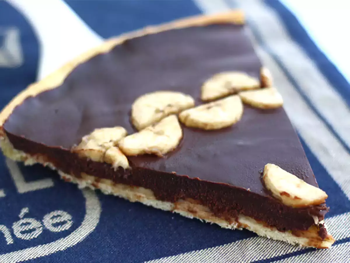 Tart pisang dan cokelat (langkah demi langkah) - foto 3