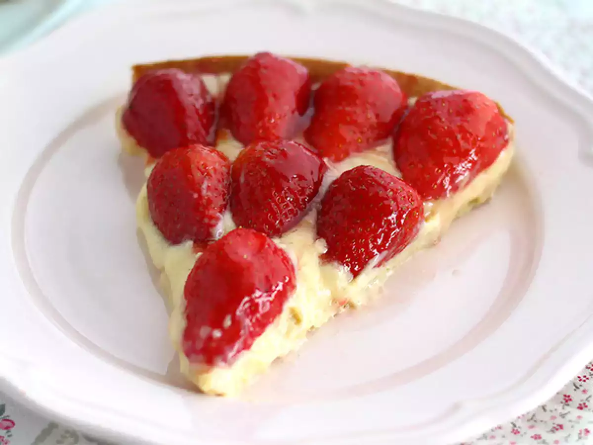 Tart stroberi yang mudah - foto 2