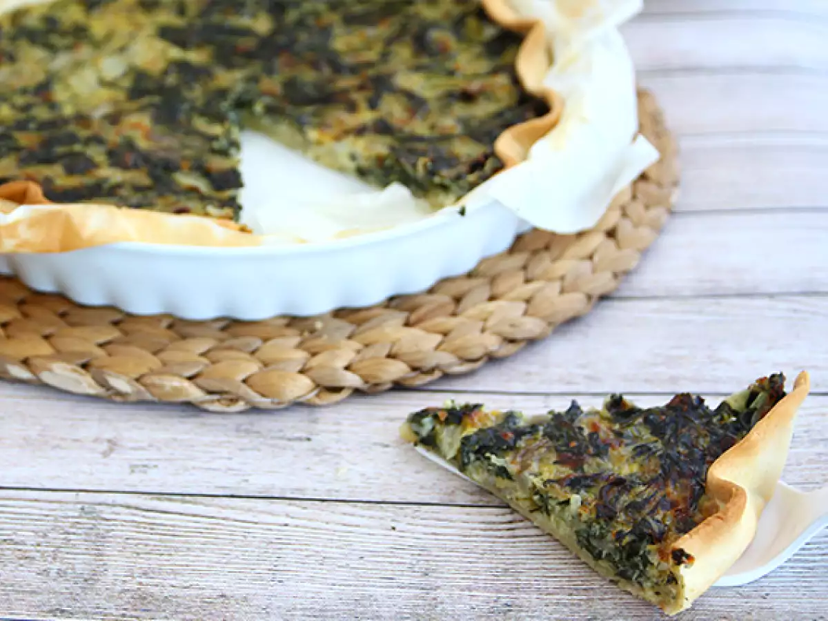 Tart Swiss Chard dengan Keju Parut - foto 2