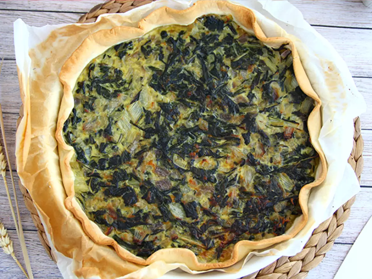 Tart Swiss Chard dengan Keju Parut - foto 3