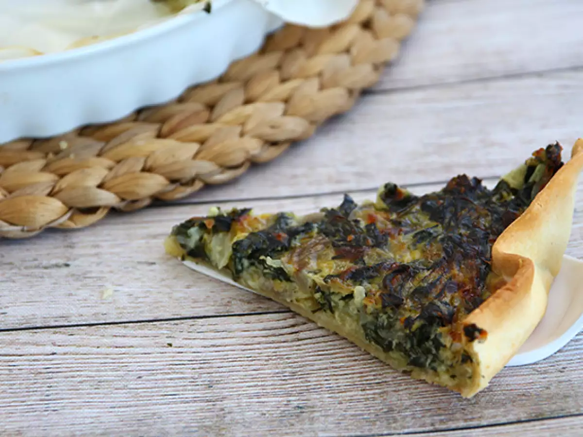 Tart Swiss Chard dengan Keju Parut - foto 4