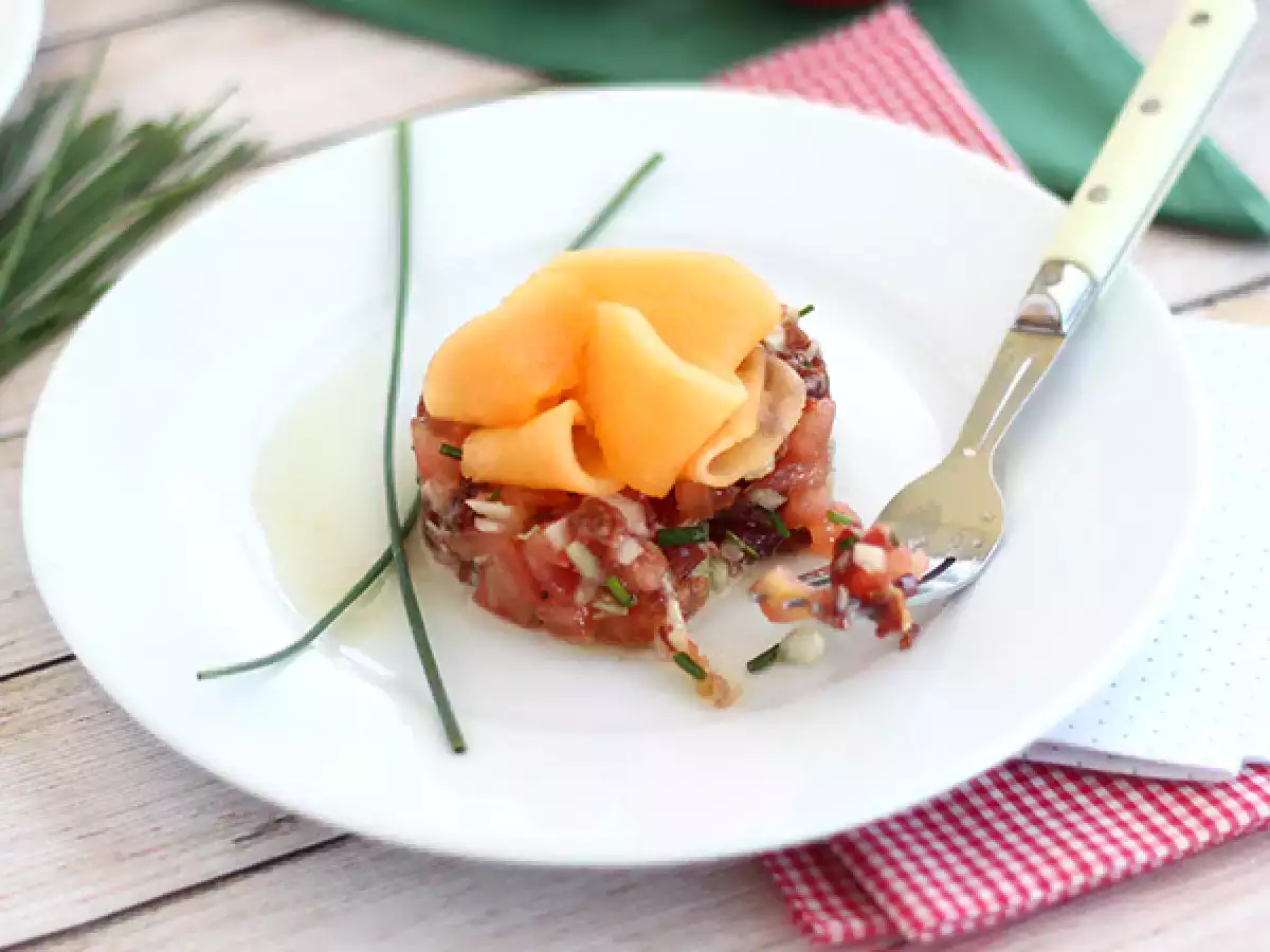 Tartare Ham, Melon, dan Tomat - foto 3