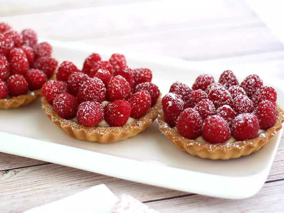 Tartlet raspberry yang cepat dan mudah - foto 3