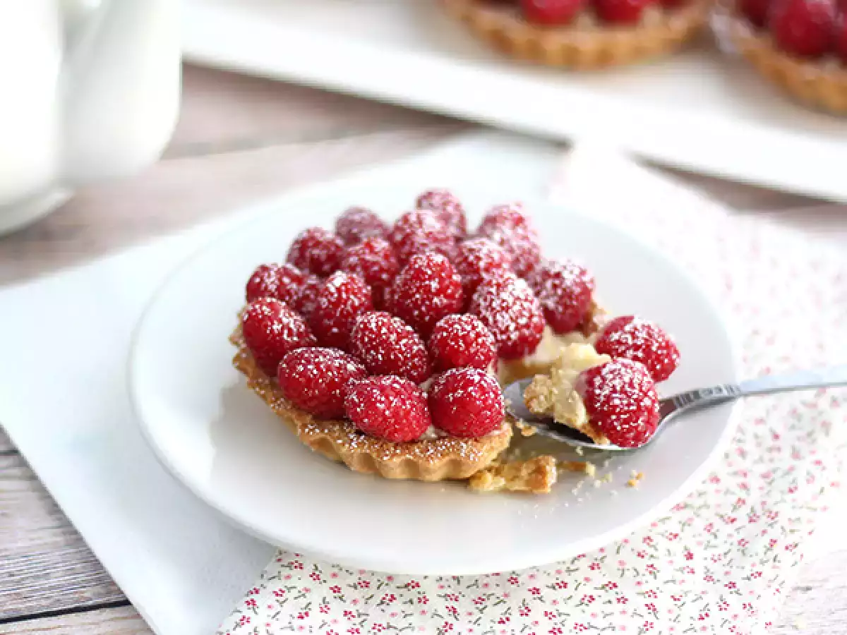 Tartlet raspberry yang cepat dan mudah - foto 4
