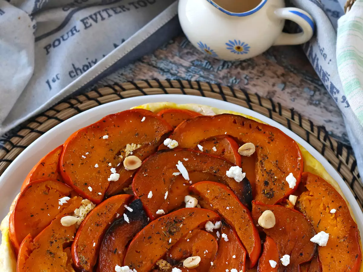 Tatin labu dengan keju kambing dan madu - foto 7