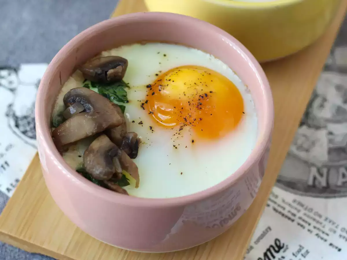 Telur Cocotte Jamur: Resep Praktis dan Sangat Menghangatkan - foto 4